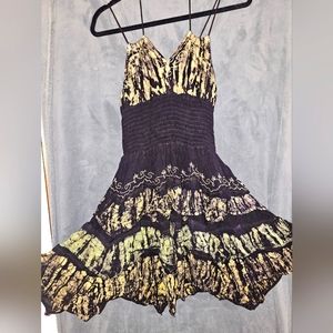 Black and Green Dress